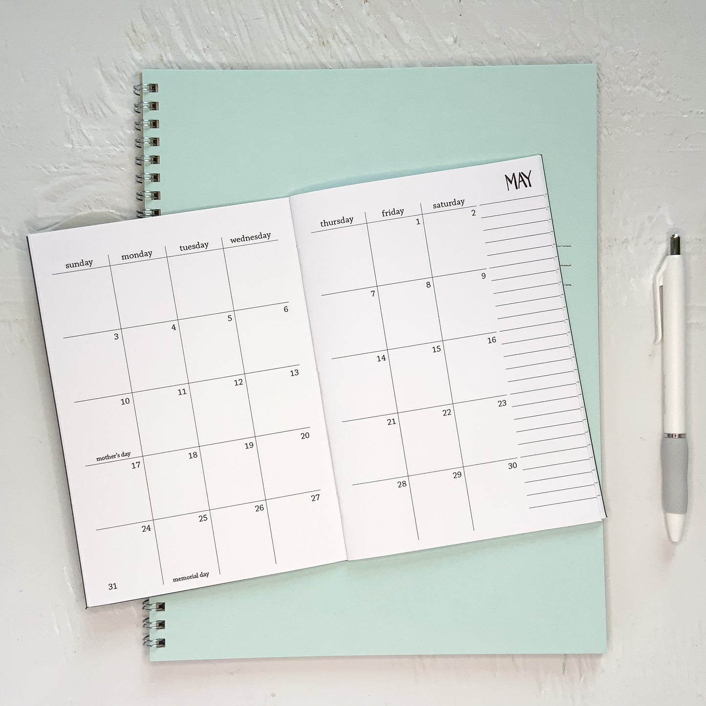 2026 5x7 monthly planner | b6 size