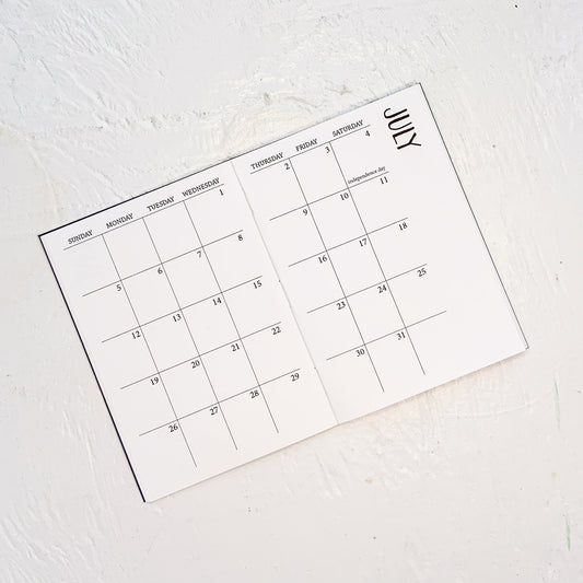 2026 mini monthly planner
