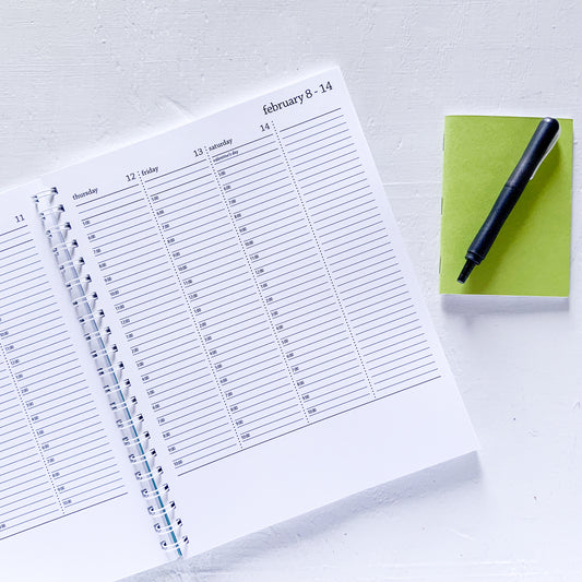 SAMPLE PLANNER - 2026 large timed weekly planner