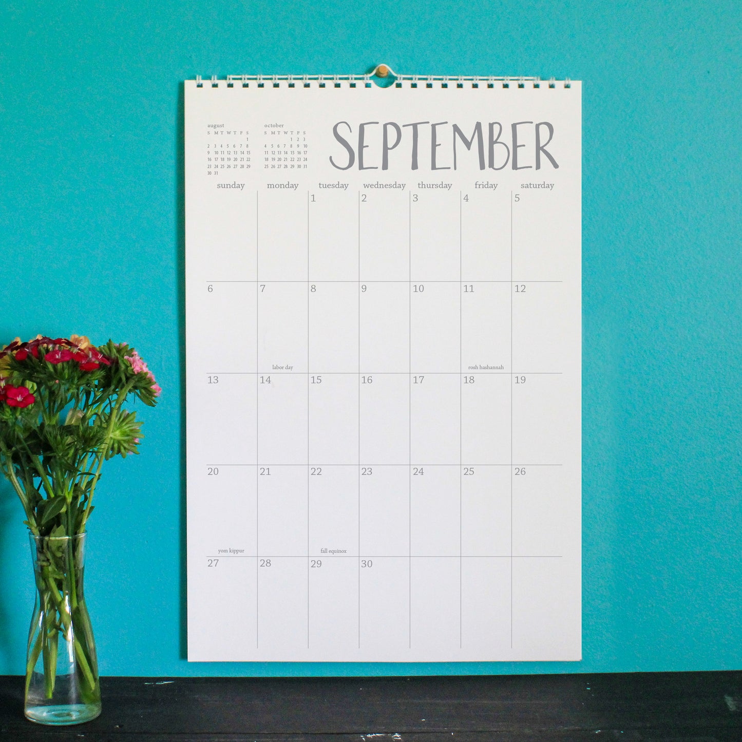 2025/2026 18 month large wall calendar