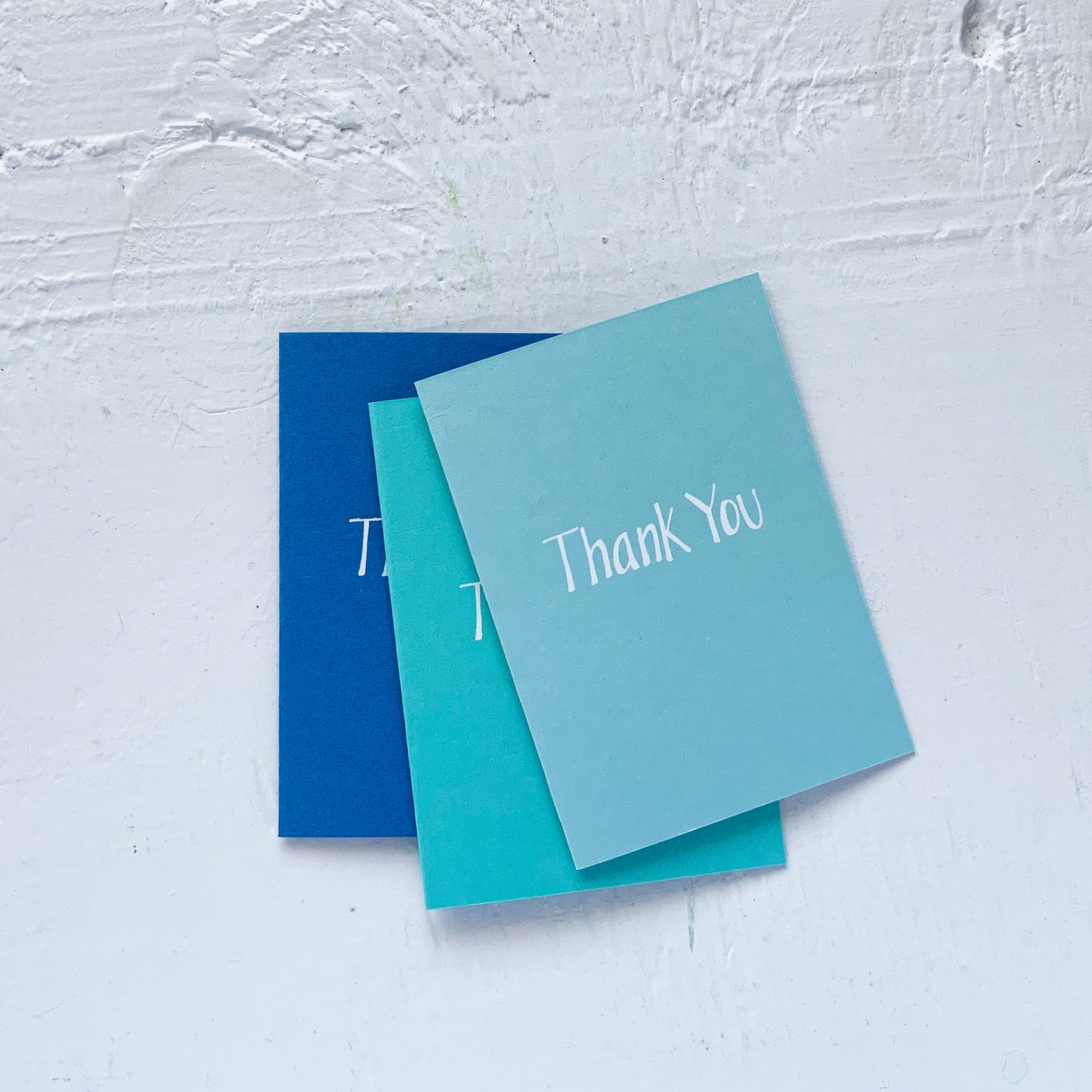 Thank You foil stamped notecards - set of 3