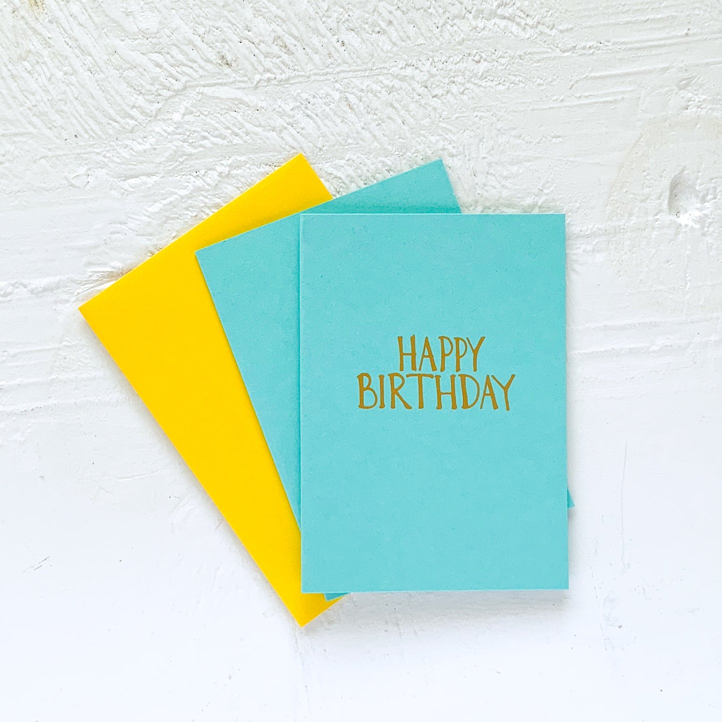 HAPPY BIRTHDAY folded notecards