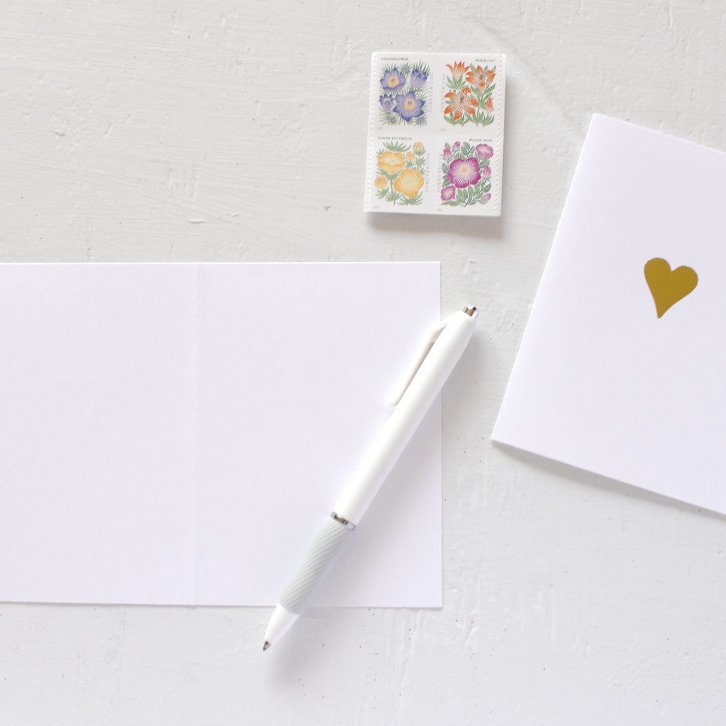 HEART folded notecards