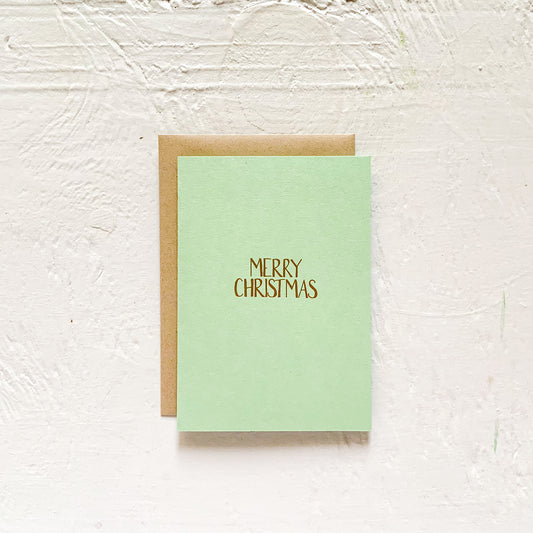MERRY CHRISTMAS folded notecards