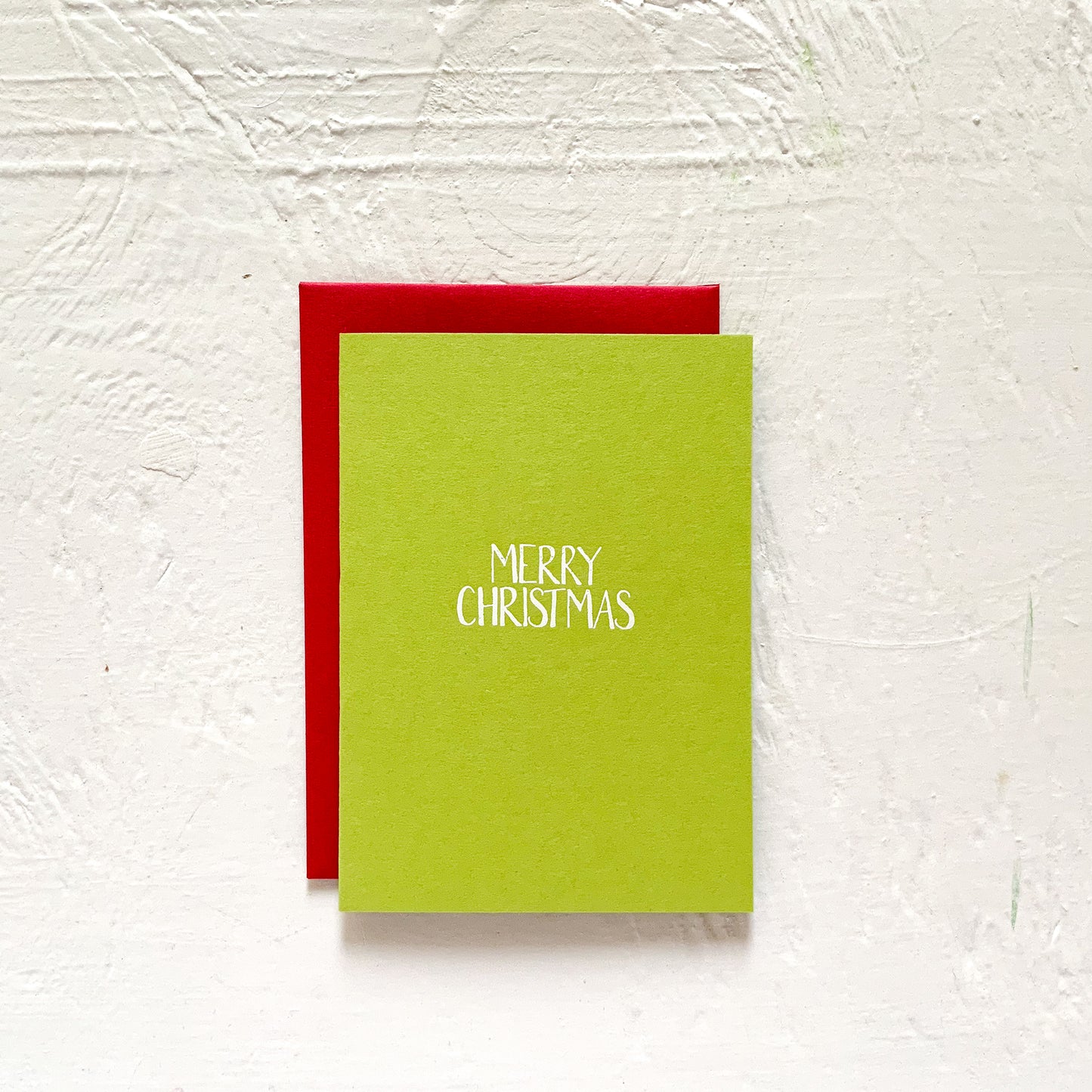 MERRY CHRISTMAS folded notecards