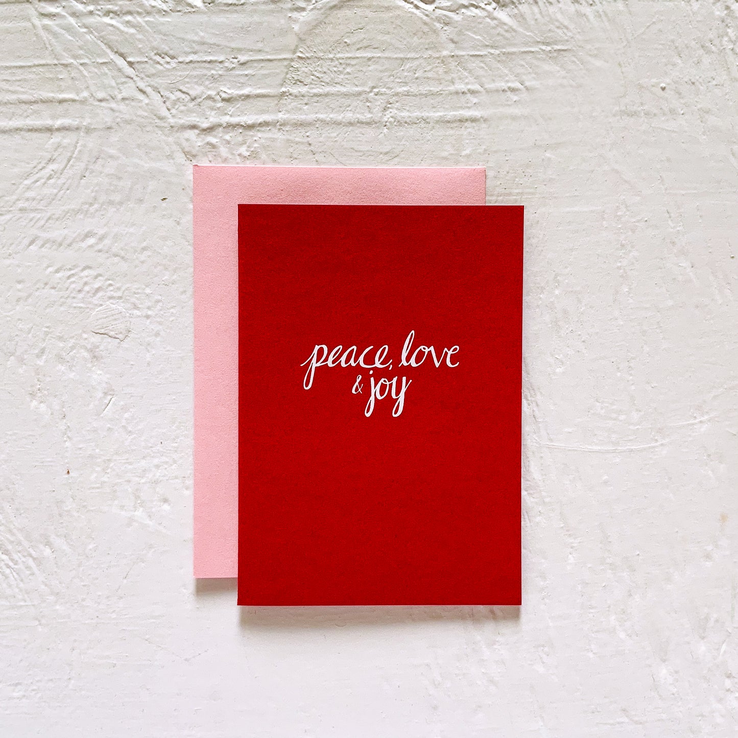 PEACE, LOVE & JOY folded notecards