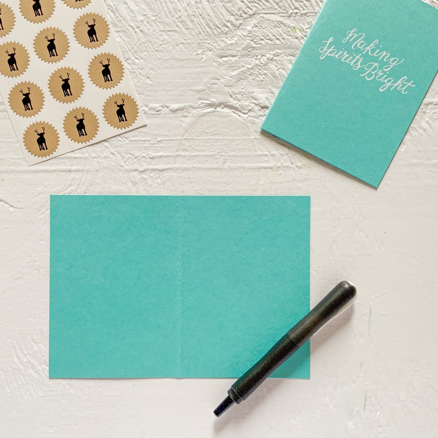MAKING SPIRITS BRIGHT folded notecards