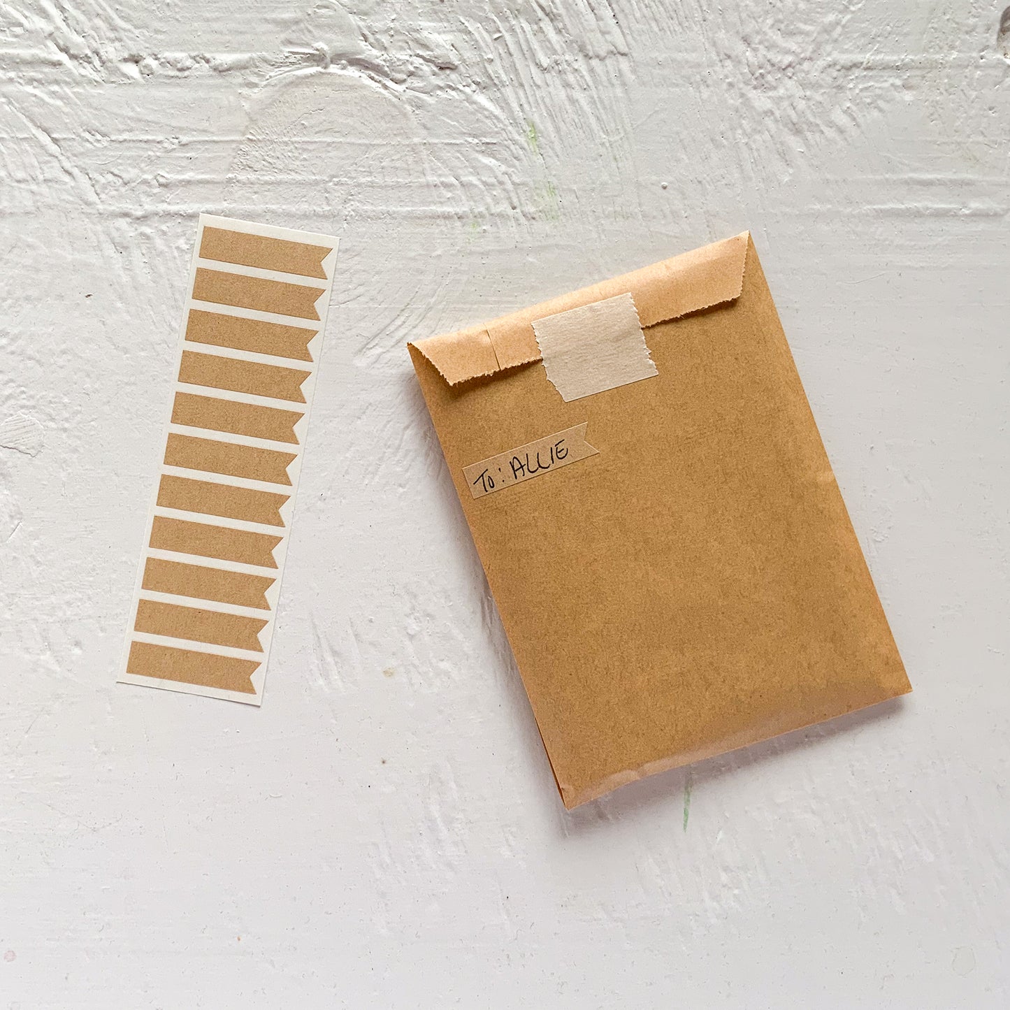 kraft banner stickers