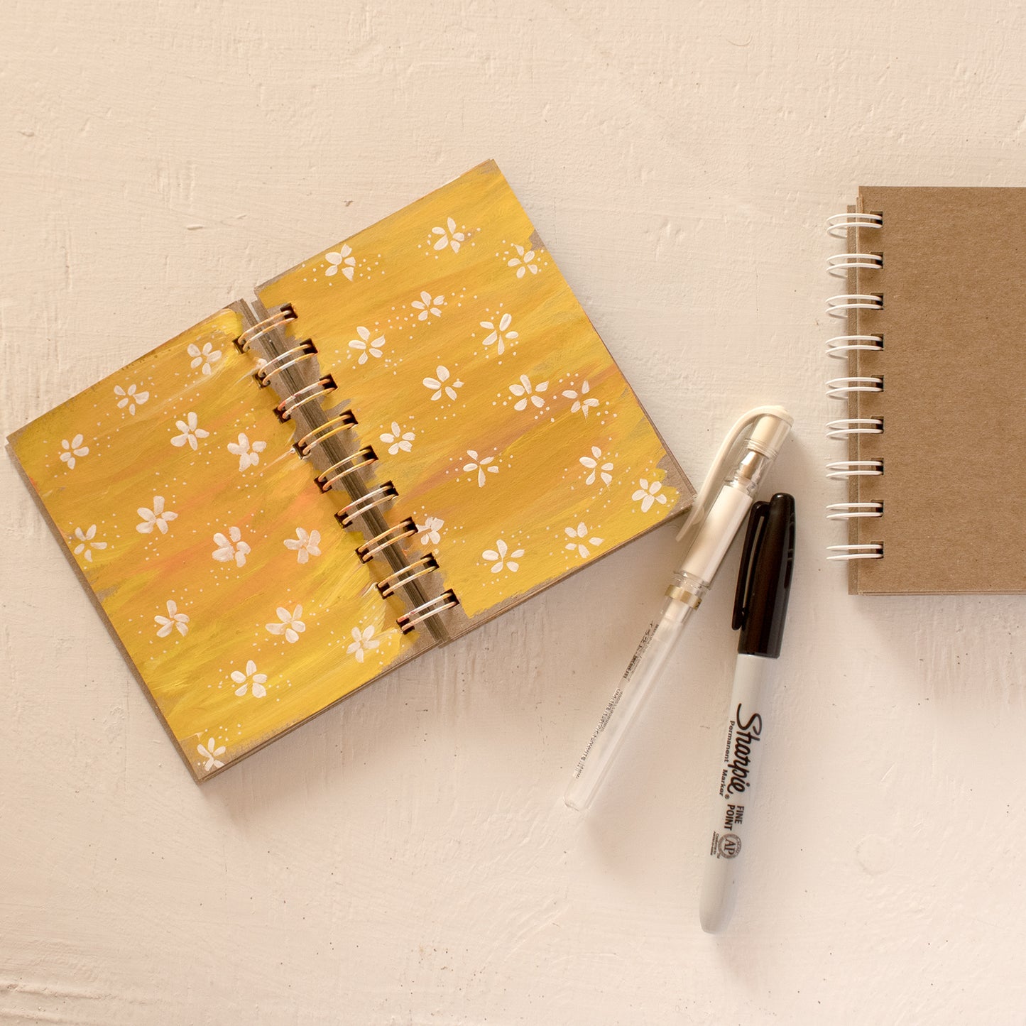 mini chipboard notebook / set of 2