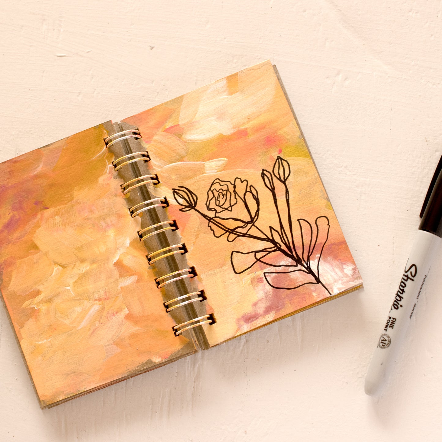 mini chipboard notebook / set of 2