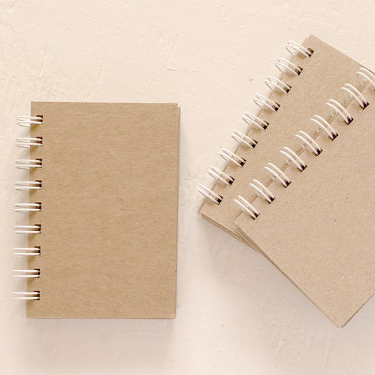 mini chipboard notebook / set of 2