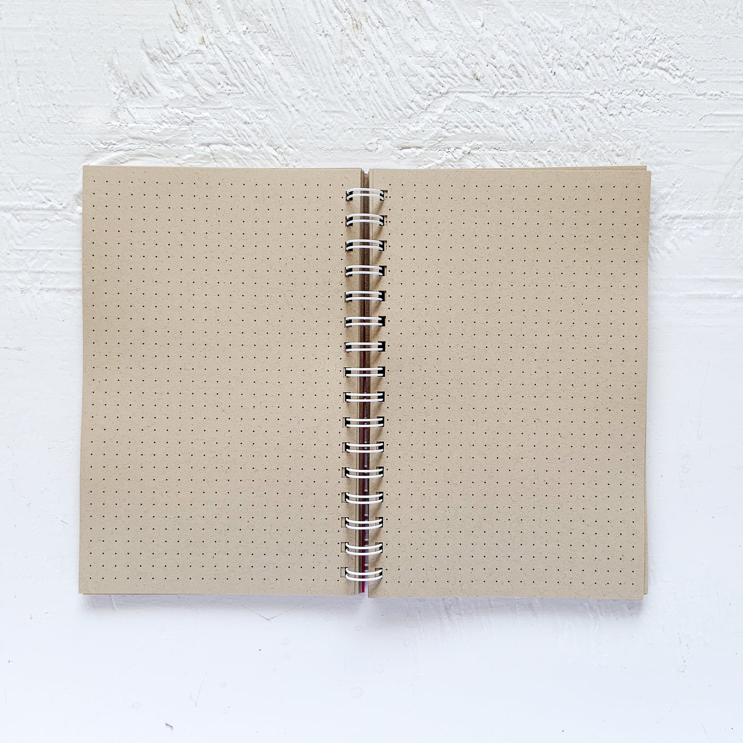 3 year small kraft monthly spiral planner | pages between months | start any time