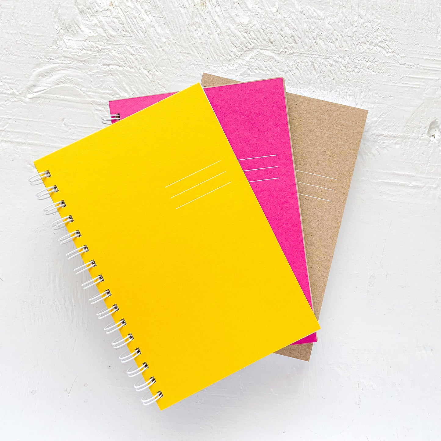 3 year small kraft monthly spiral planner | pages between months | start any time