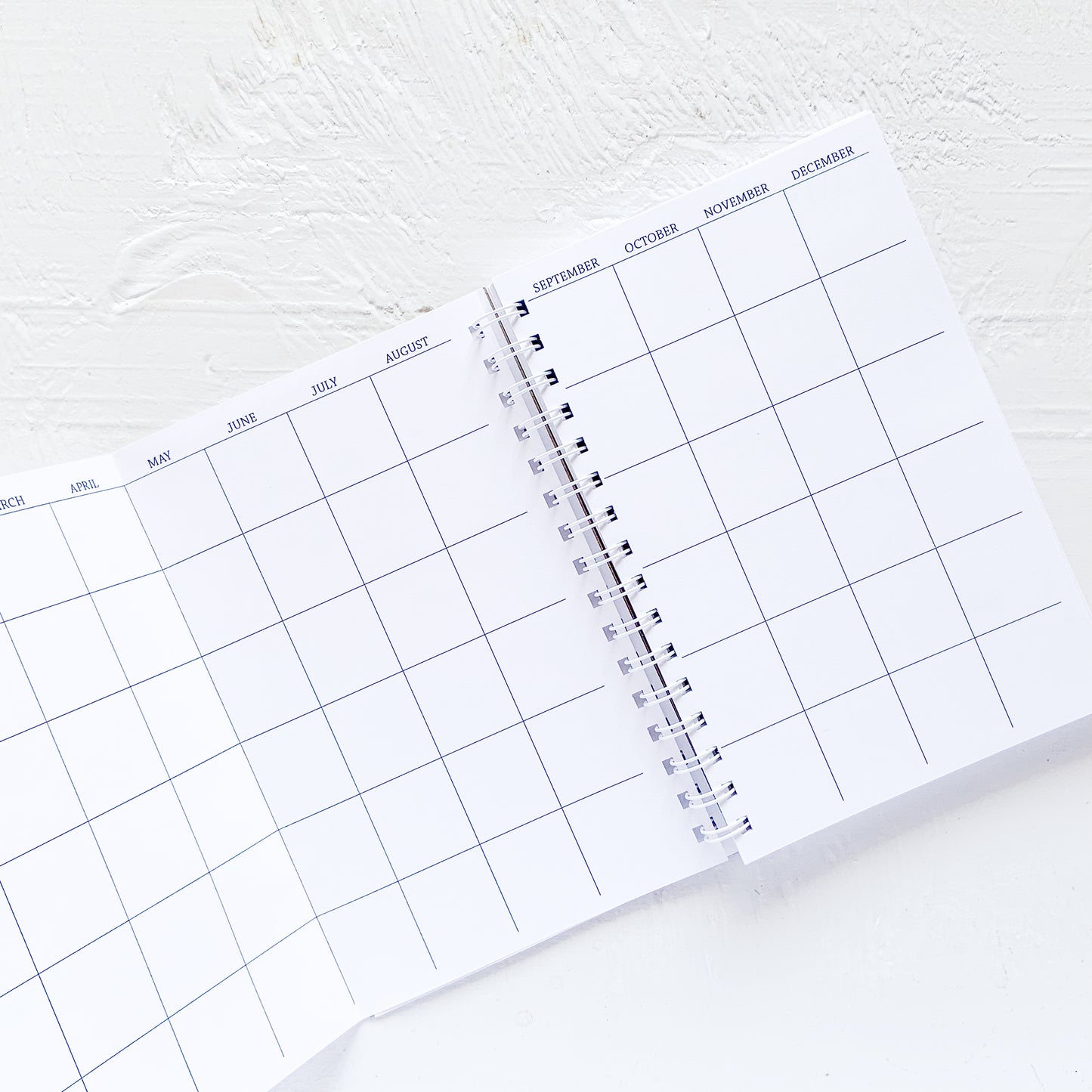 5 year small monthly spiral planner - start any month