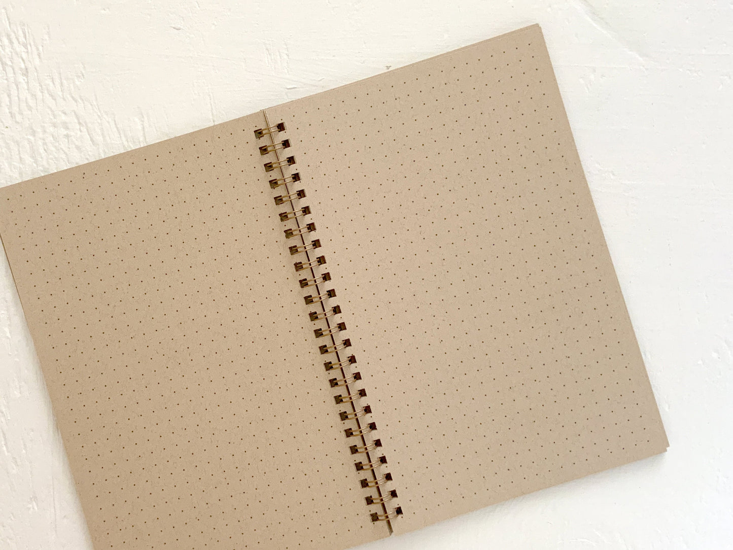 small kraft monthly spiral planner | pages between months | start anytime
