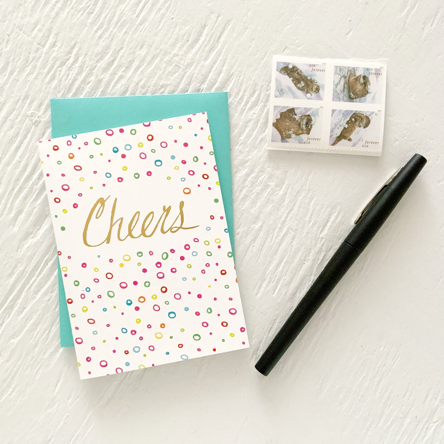 CHEERS holiday folded cards