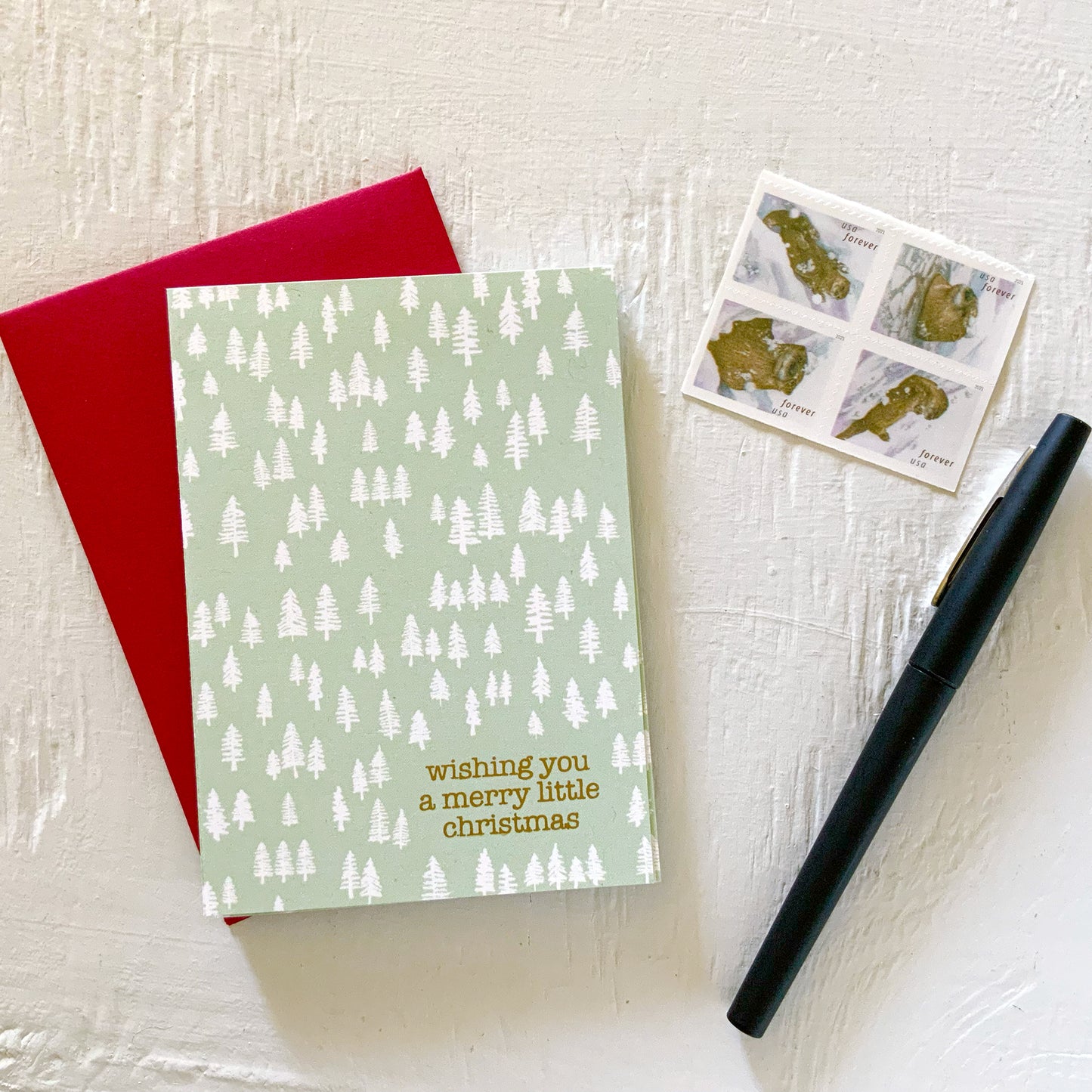MERRY LITTLE CHRISTMAS holiday folded cards