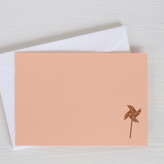 pressed flat notecards - PINWHEEL