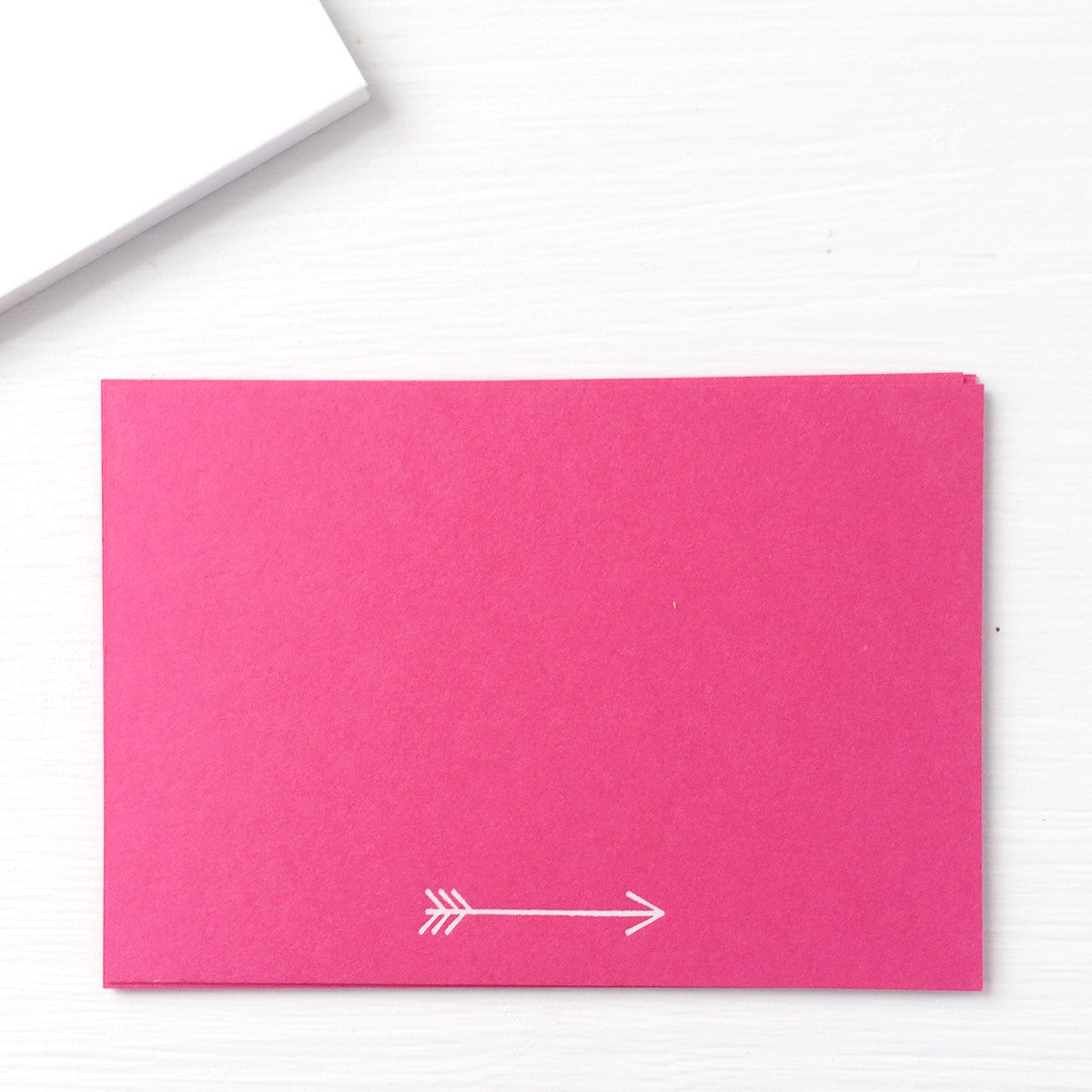 pressed flat notecards - ARROW
