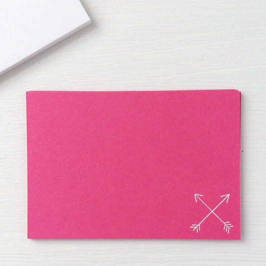 pressed flat notecards - CROSSED ARROWS