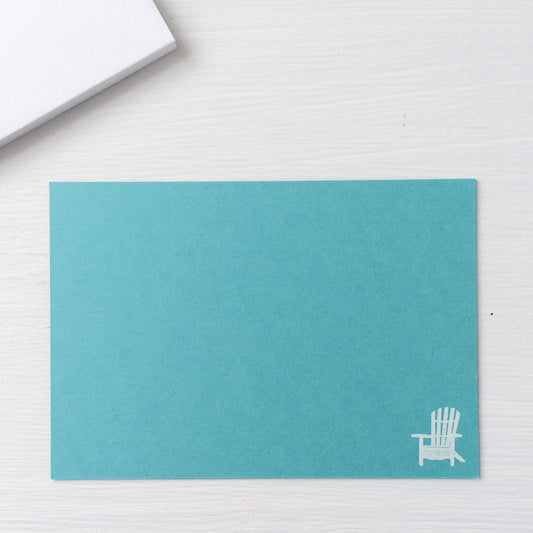 pressed flat notecards - ADIRONDACK CHAIR