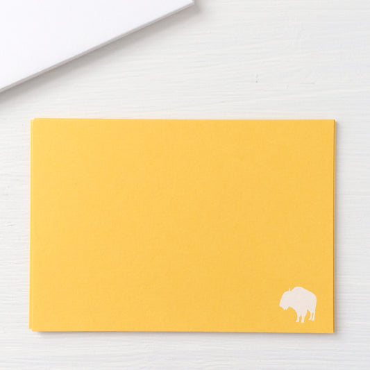 pressed flat notecards - BUFFALO