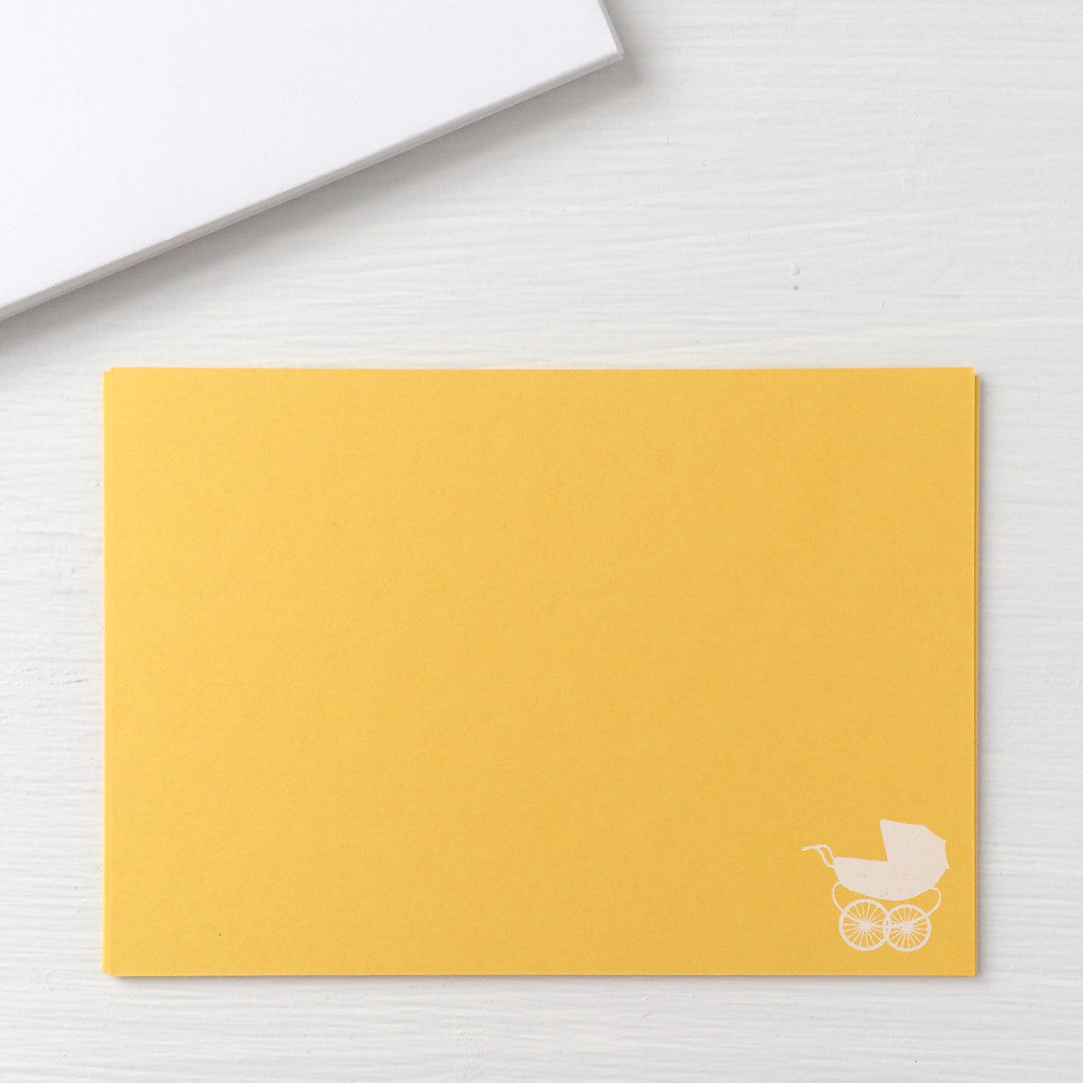 pressed flat notecards - CARRIAGE
