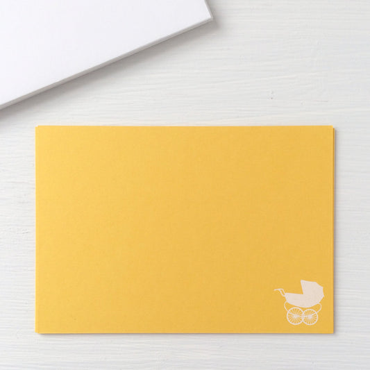 pressed flat notecards - CARRIAGE