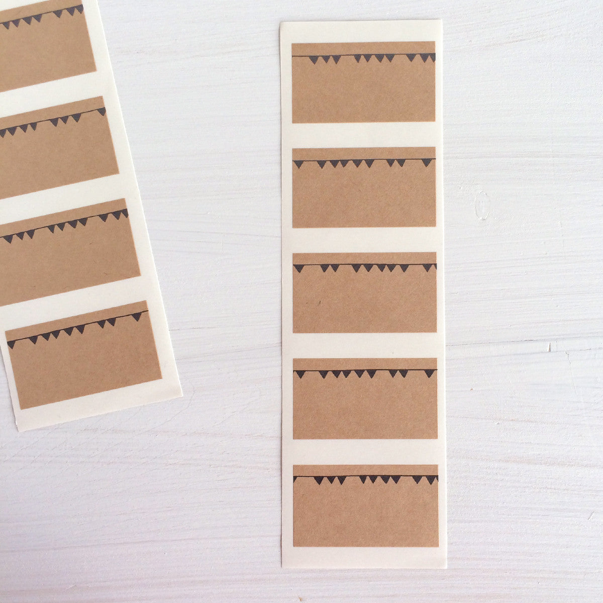 party banner kraft labels