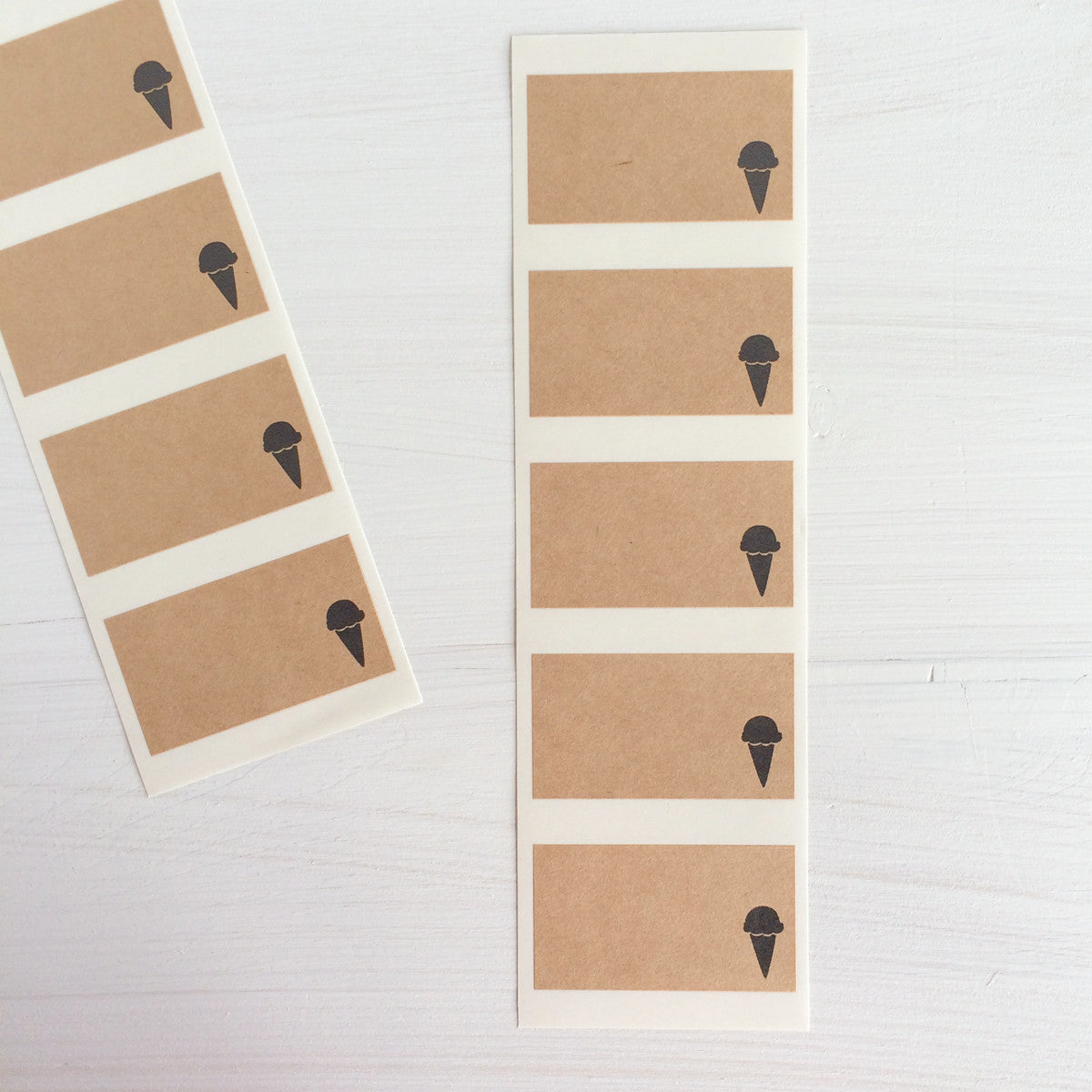 kraft labels - ice cream comes