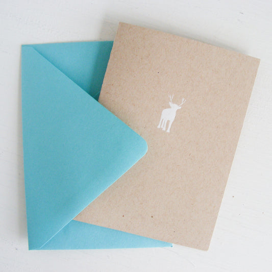 REINDEER folded notecards