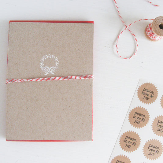 WREATH folded notecards