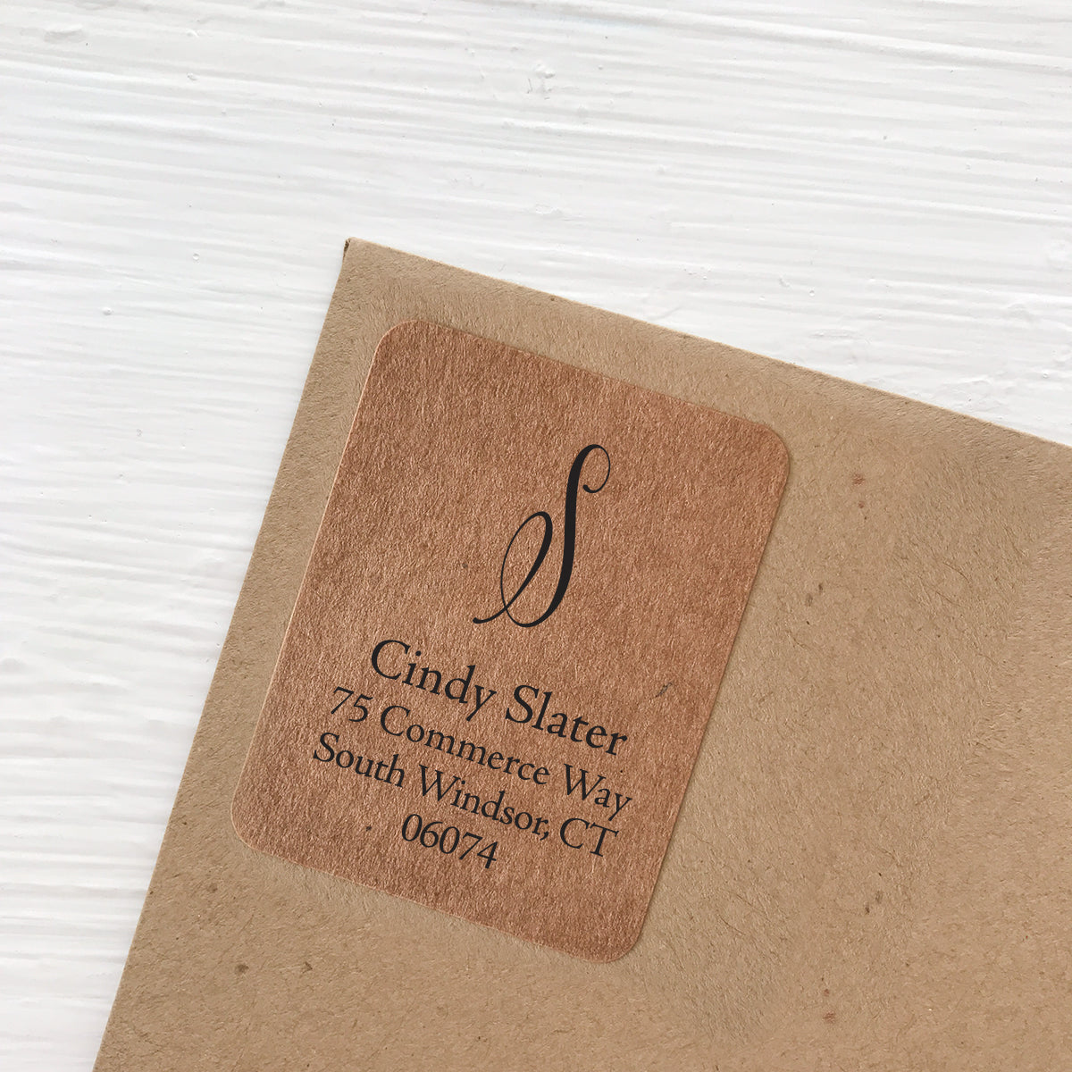 kraft address labels initial