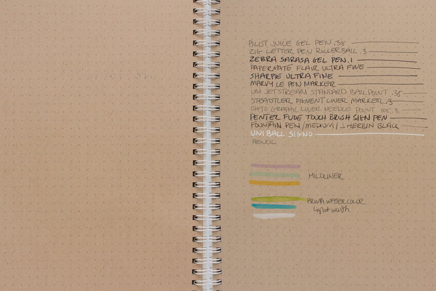 2 year large kraft monthly spiral planner - start any month | 2 pages per month