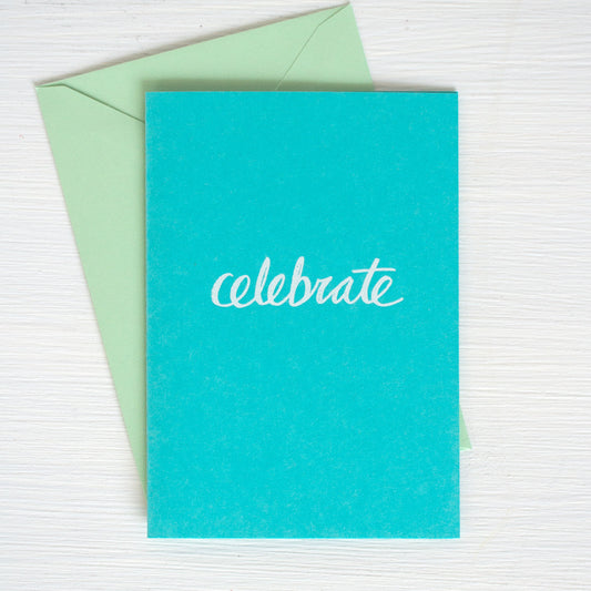 CELEBRATE folded notecards