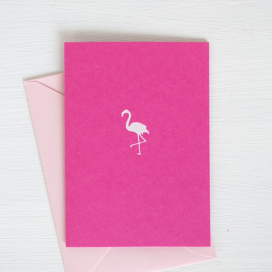 FLAMINGO folded notecards