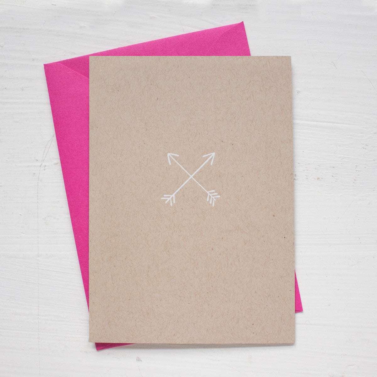 ARROWS kraft folded notecards
