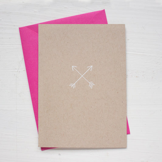 ARROWS kraft folded notecards