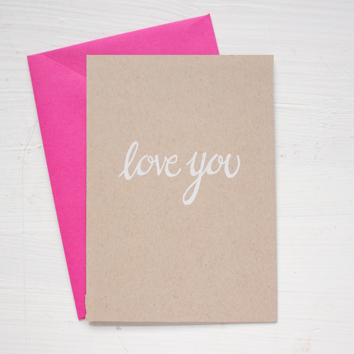 LOVE YOU folded notecards