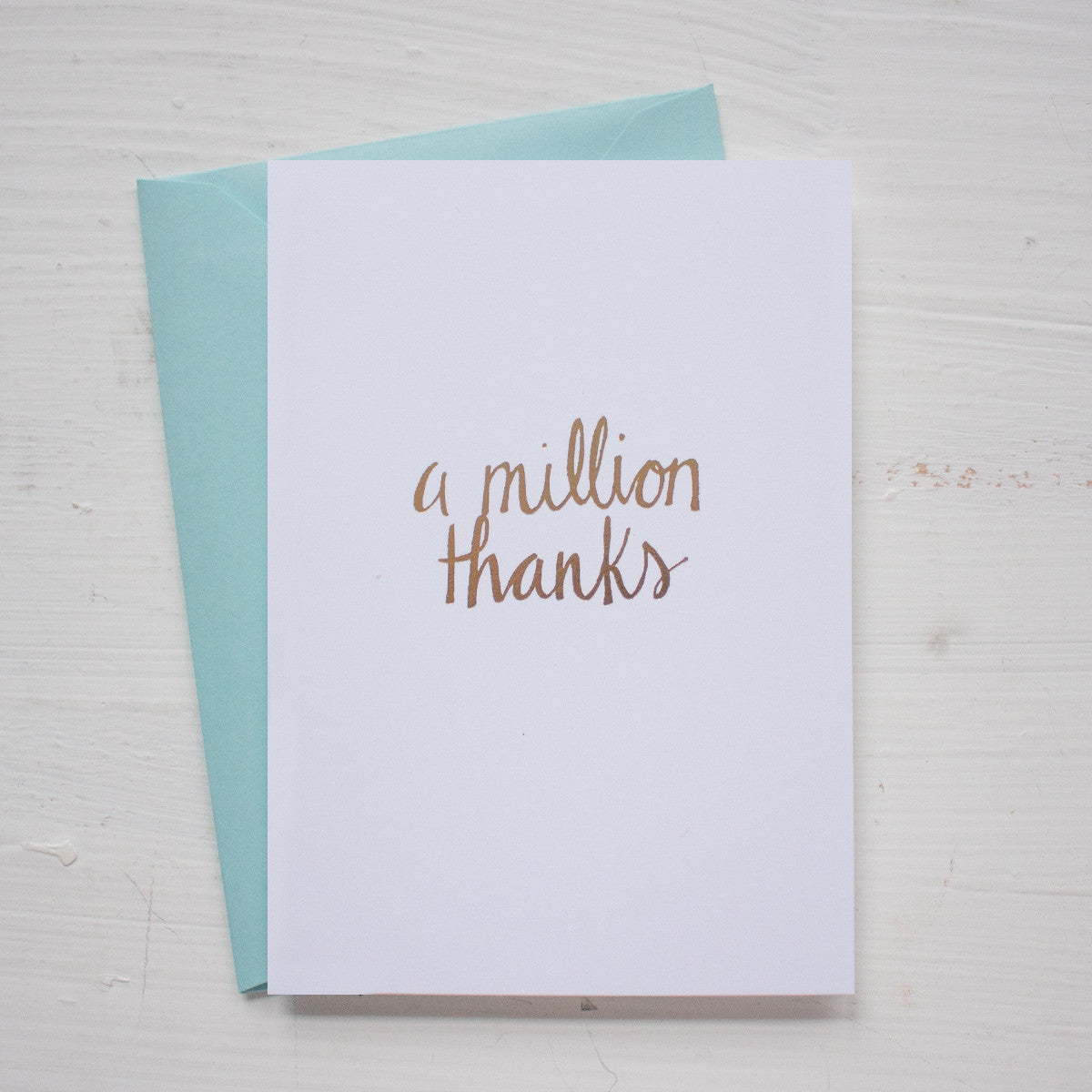 MILLON THANKS folded notecards