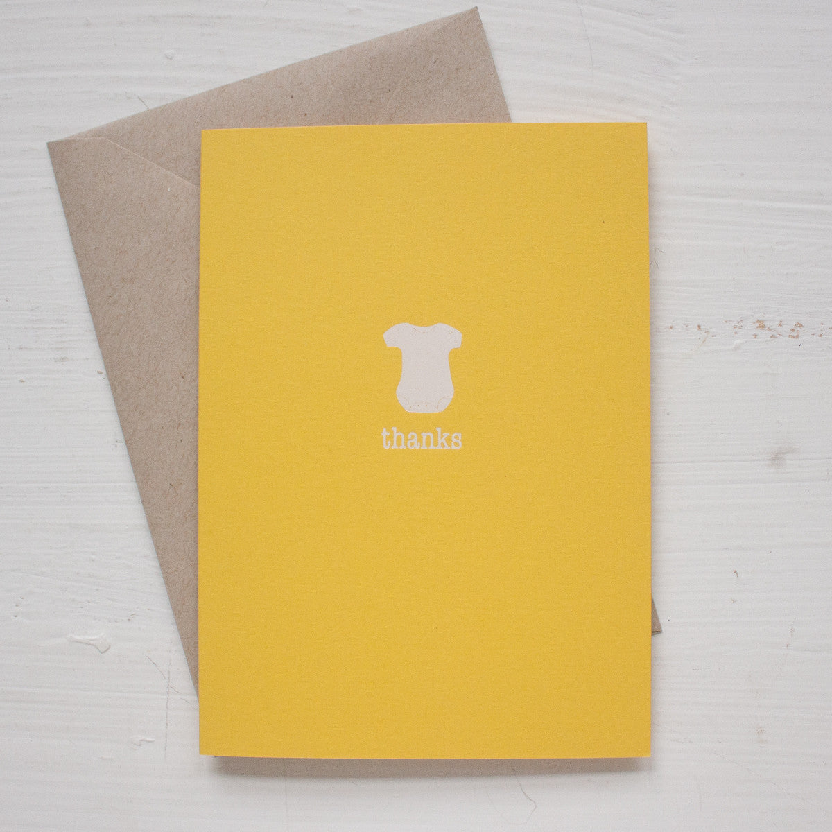 ONESIE folded thank you notecards