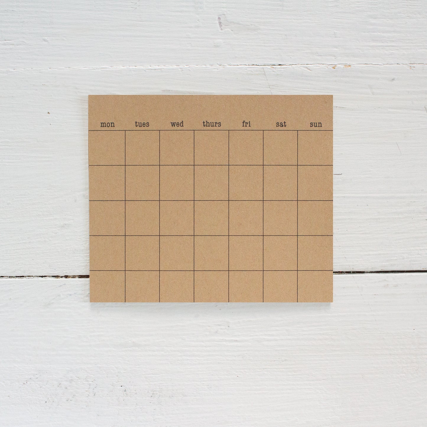 kraft stick anywhere monthly calendars - small