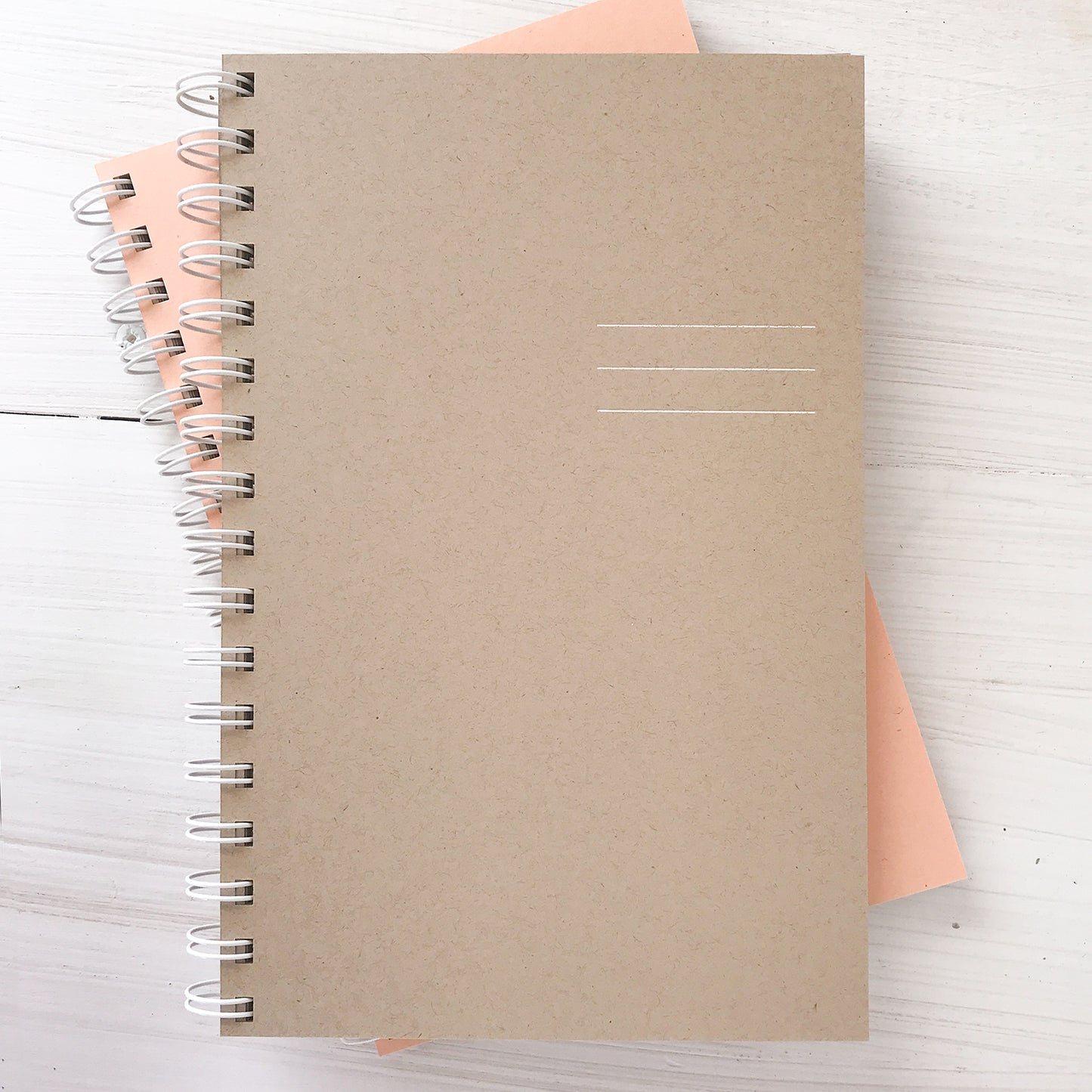 5 year small kraft monthly spiral planner - start any month