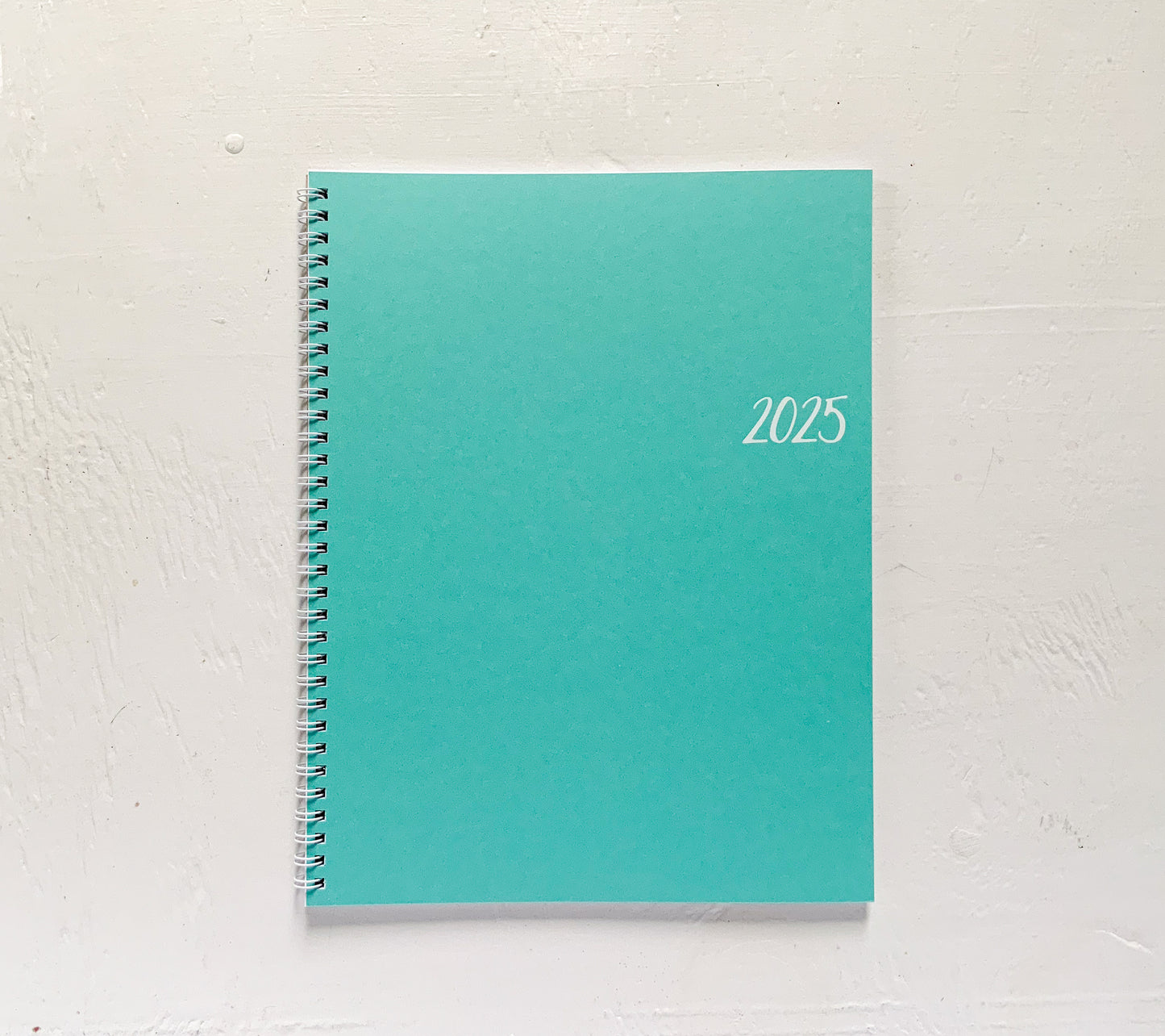 2025 large kraft monthly spiral planner | 2 pages per month