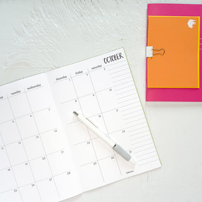 2026 6x9 monthly planner | 2 pages per month