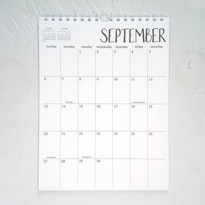 2026 wall calendar