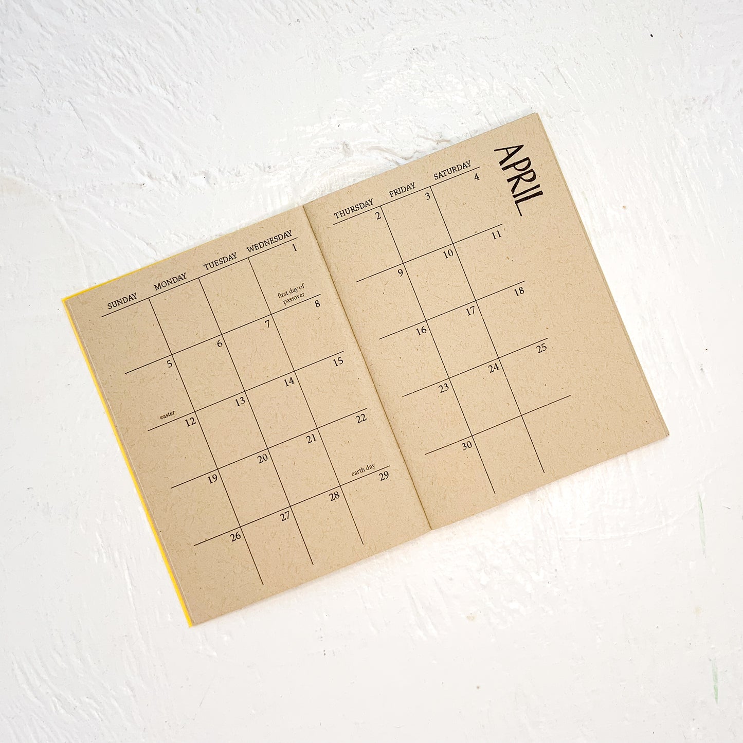 2026 mini kraft monthly planner