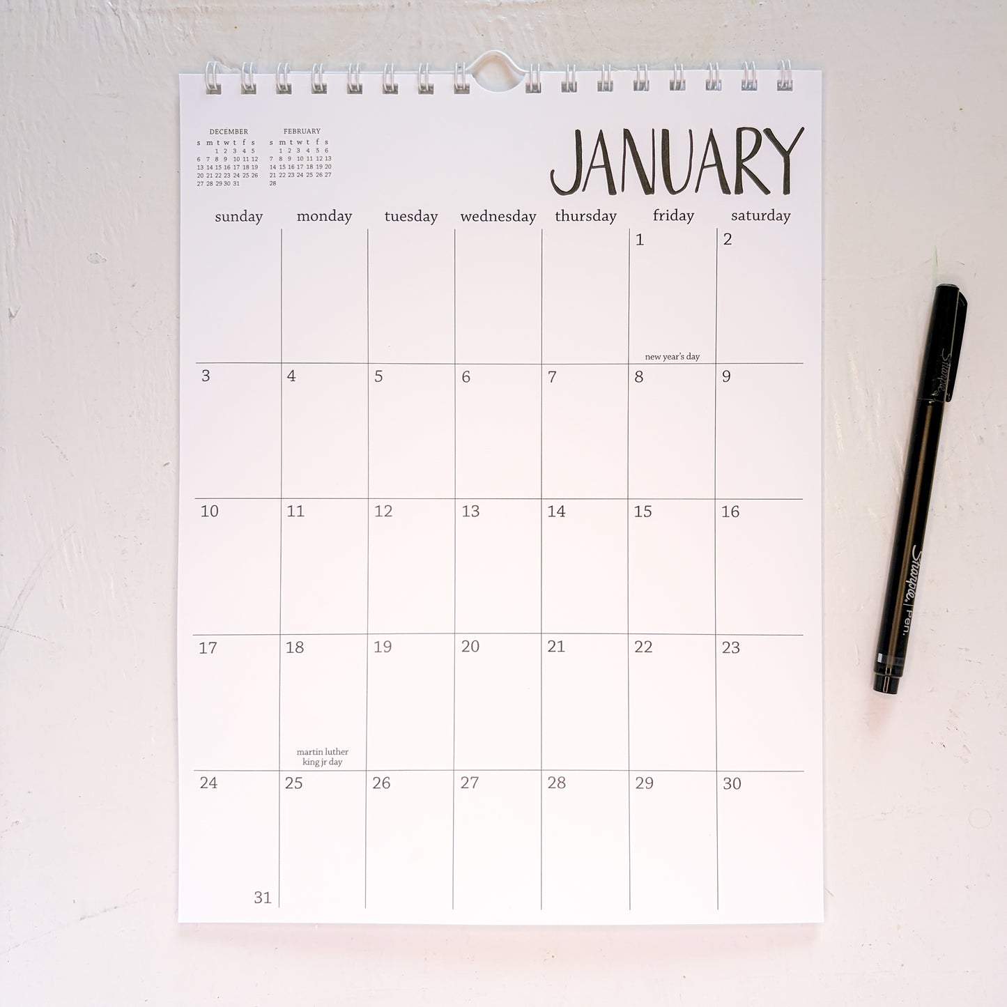 2027 wall calendar