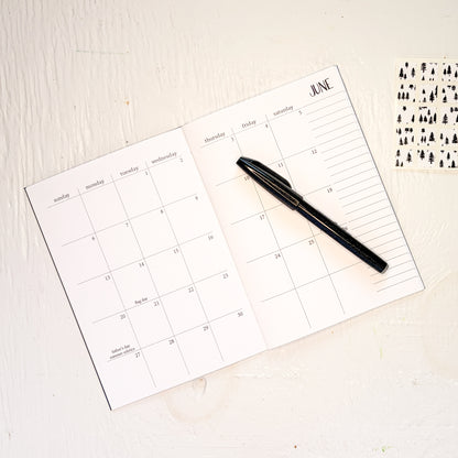 2027 5x7 monthly planner | b6 size