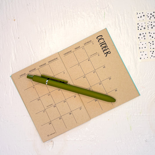2027 mini kraft monthly planner